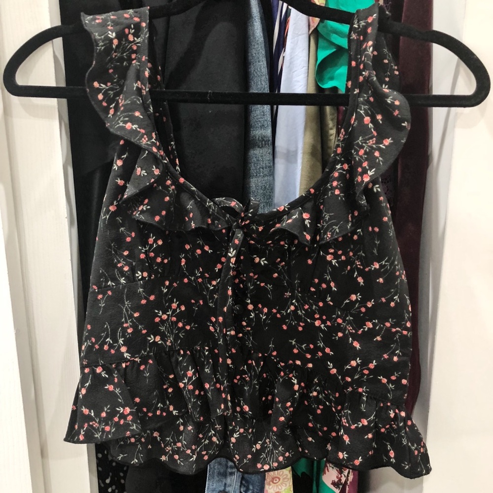 Floral Cropped Blouse